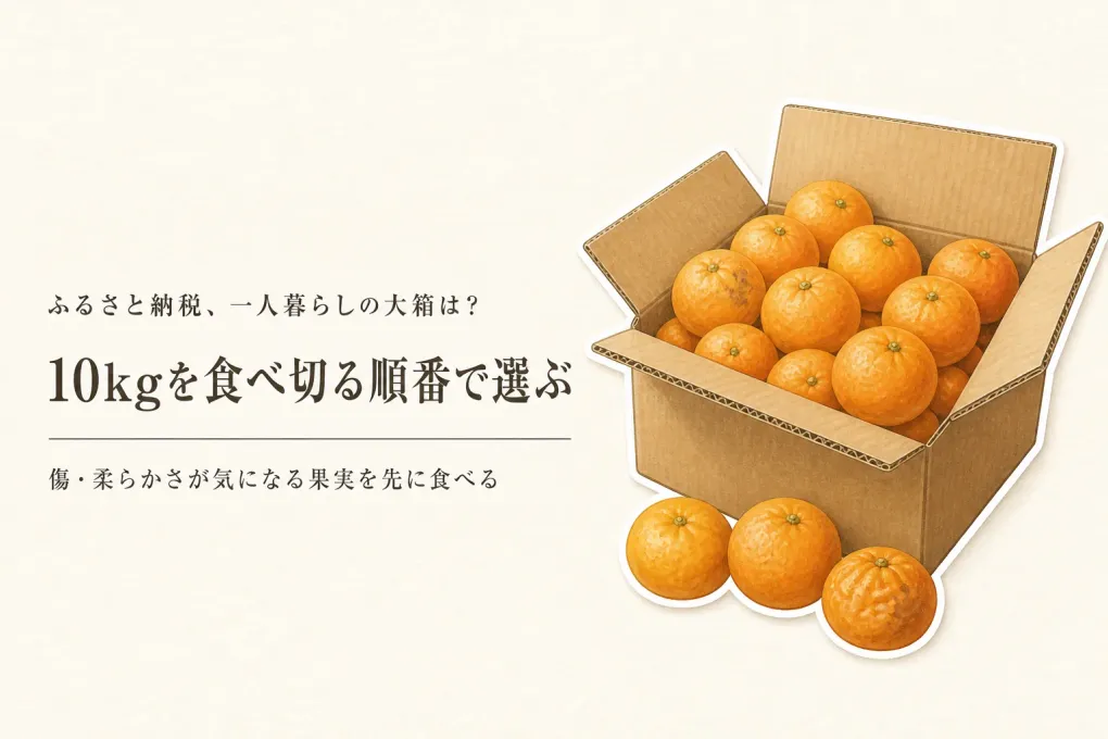 ふるさと納税の訳ありみかんは10kgで大丈夫？一人暮らしで傷が気になる果実から食べ切る選び方